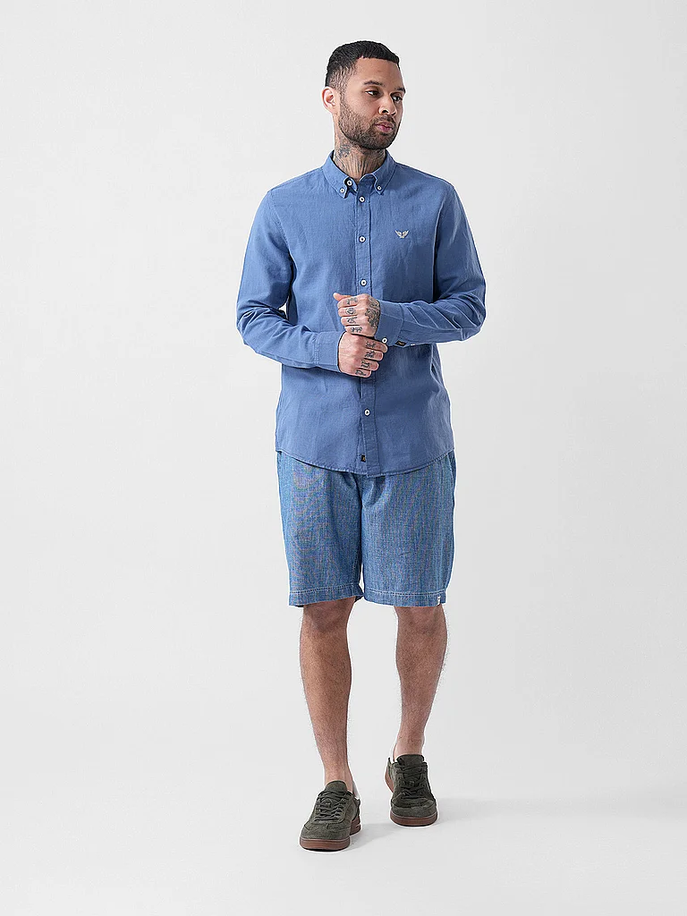 PME Legend Herren Hemd Regular Fit Blau XXL 2